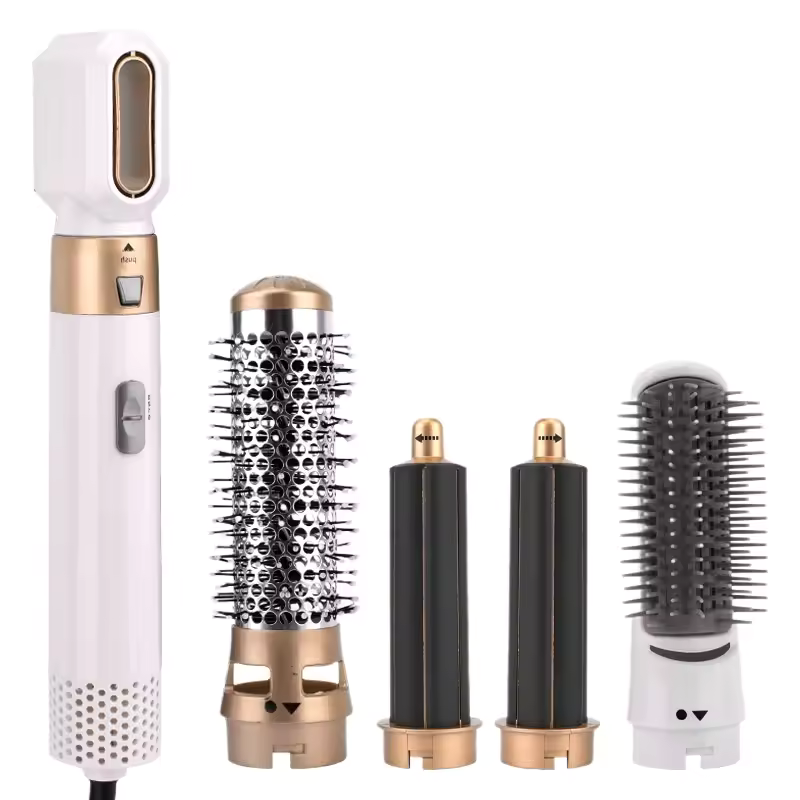 Glamora 5-in-1 AirStyler Pro | Hair Dryer Brush with Curling, Straightening, Volumizing & Smooth Finish